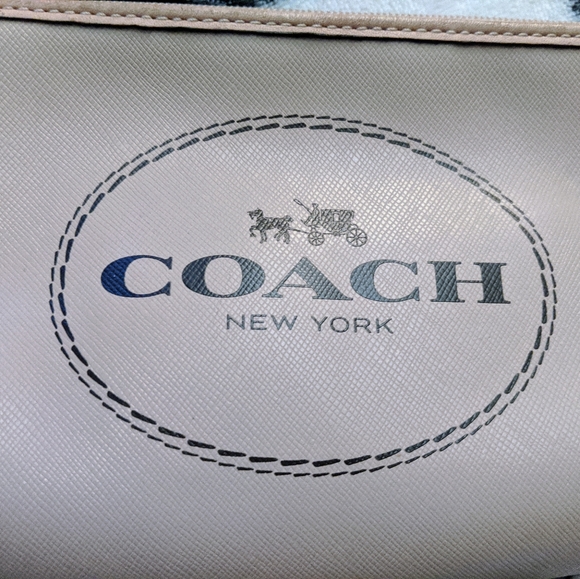Coach Coated Canvas Tan Wristlet - Picture 2 of 11